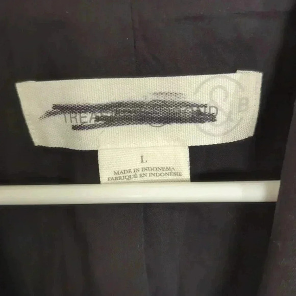 Treasure & Bond Oversized Bklack Blazer Size L - Picture 2 of 2